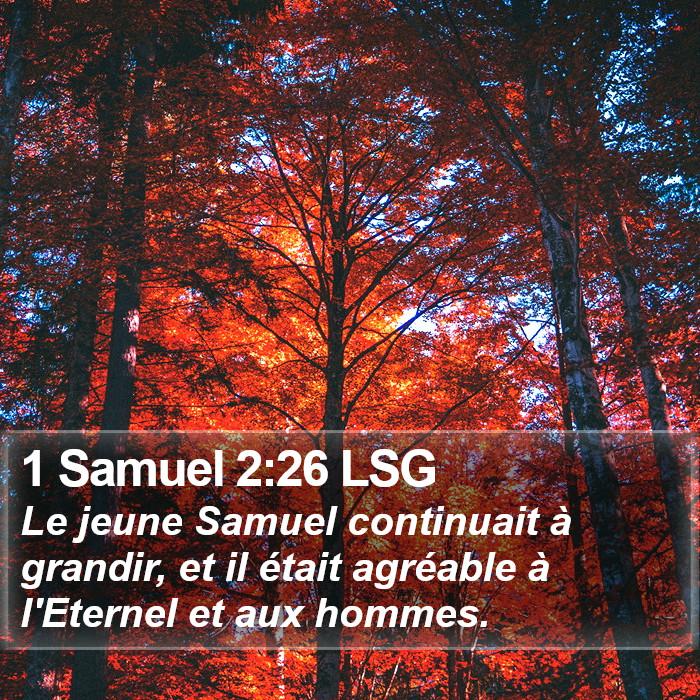 1 Samuel 2:26 LSG Bible Study