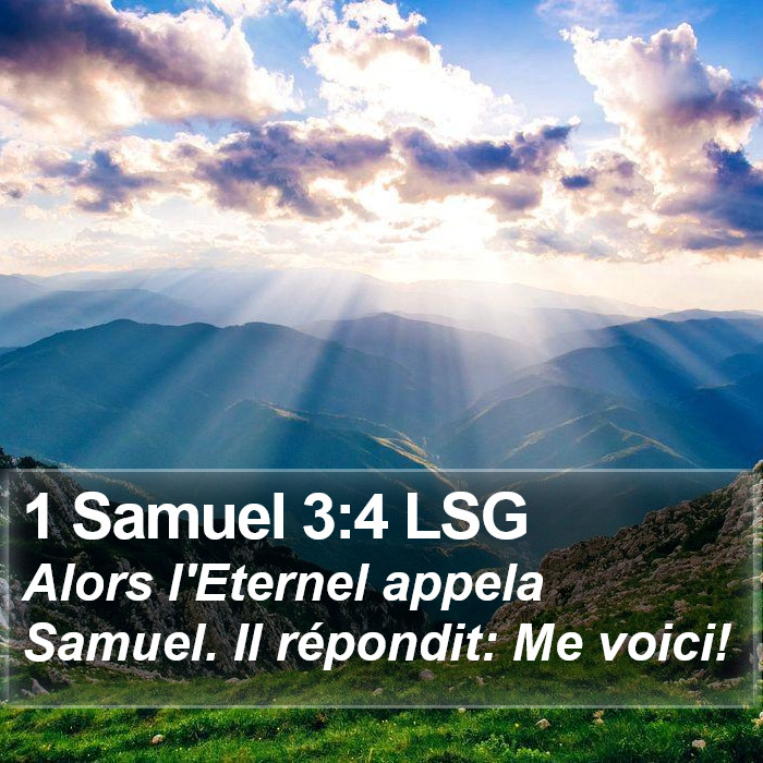 1 Samuel 3:4 LSG Bible Study