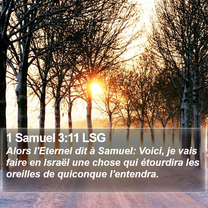 1 Samuel 3:11 LSG Bible Study
