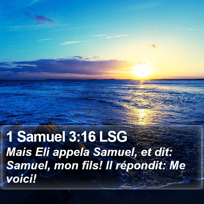 1 Samuel 3:16 LSG Bible Study