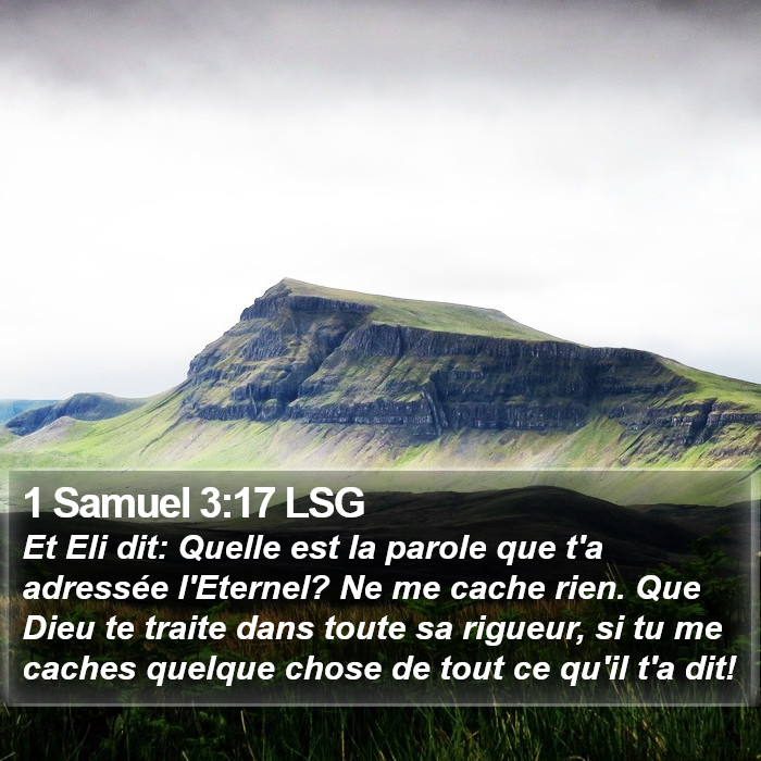 1 Samuel 3:17 LSG Bible Study