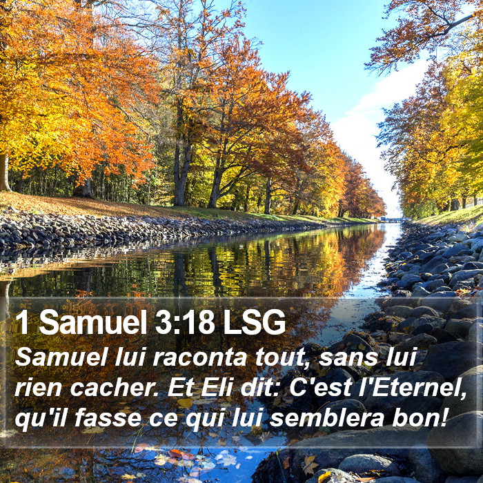 1 Samuel 3:18 LSG Bible Study