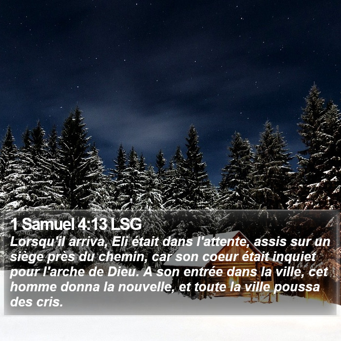 1 Samuel 4:13 LSG Bible Study