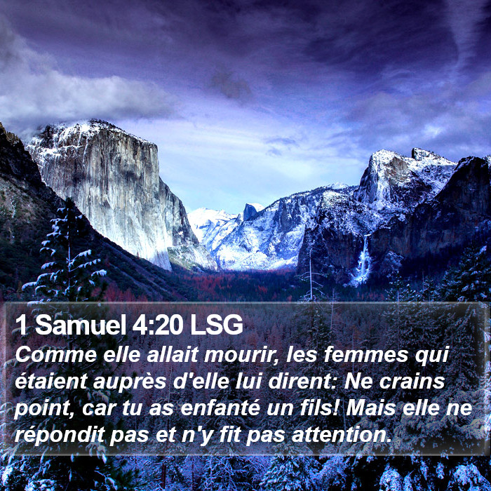 1 Samuel 4:20 LSG Bible Study