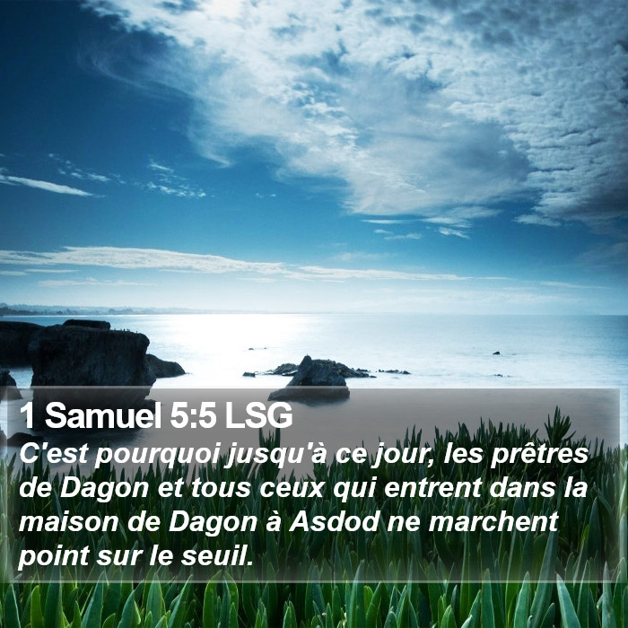 1 Samuel 5:5 LSG Bible Study