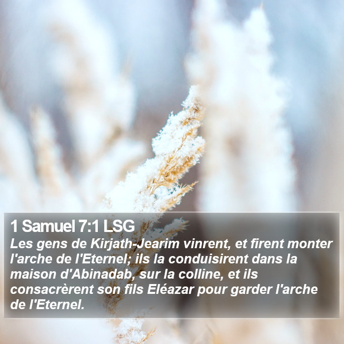 1 Samuel 7:1 LSG Bible Study