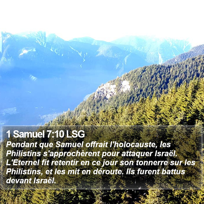 1 Samuel 7:10 LSG Bible Study