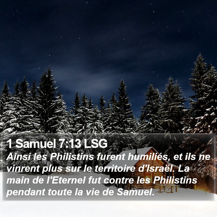 1 Samuel 7:13 LSG Bible Study