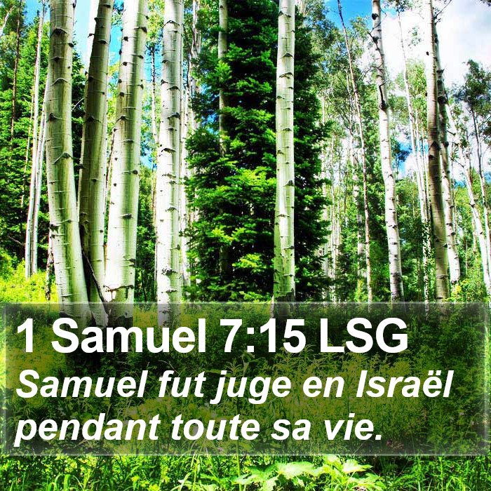 1 Samuel 7:15 LSG Bible Study