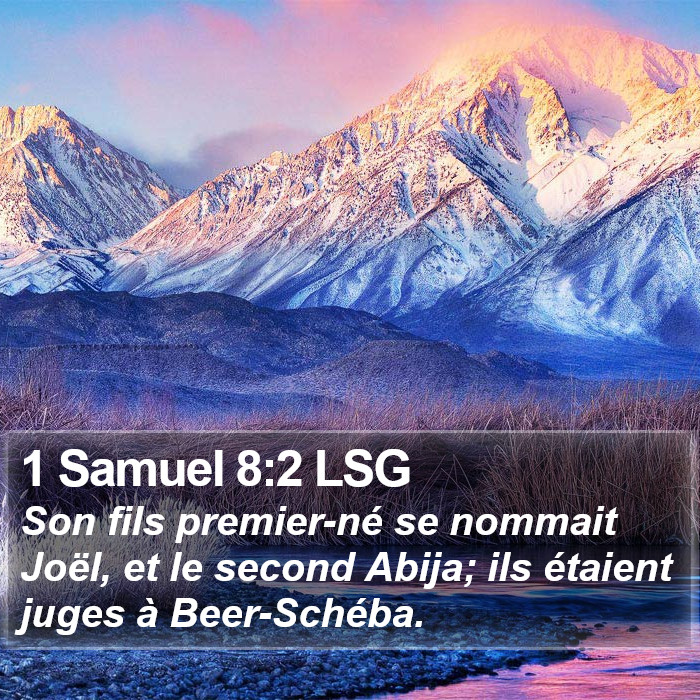 1 Samuel 8:2 LSG Bible Study