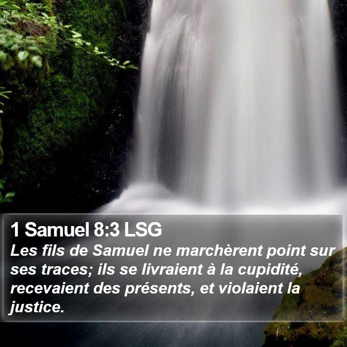 1 Samuel 8:3 LSG Bible Study