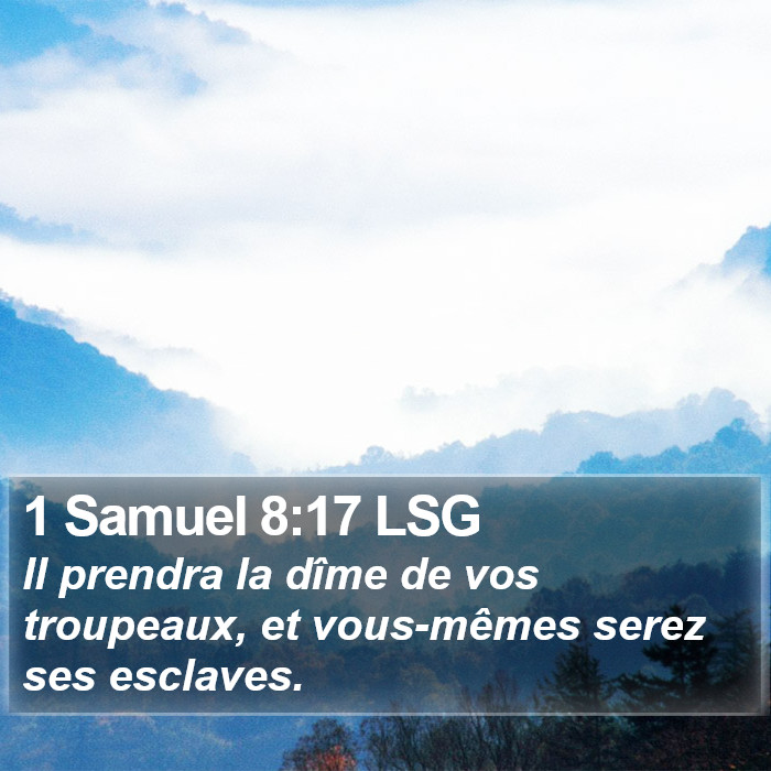 1 Samuel 8:17 LSG Bible Study