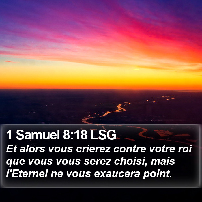 1 Samuel 8:18 LSG Bible Study