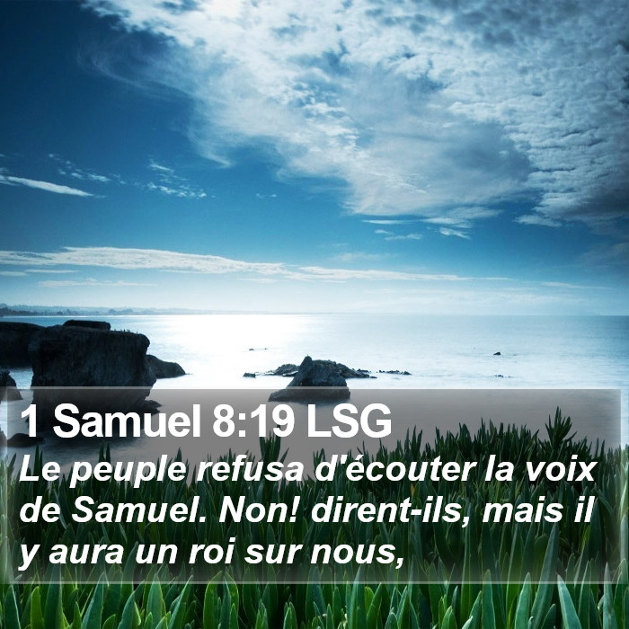 1 Samuel 8:19 LSG Bible Study