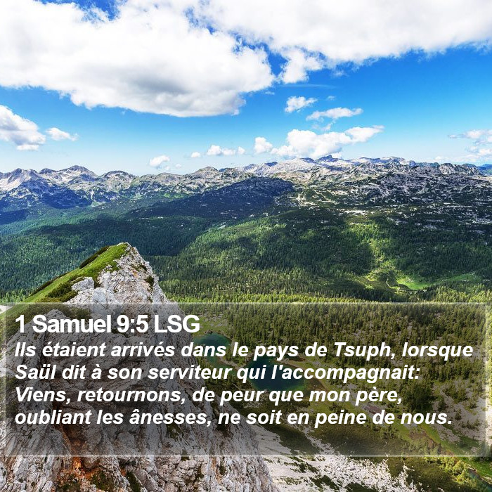1 Samuel 9:5 LSG Bible Study