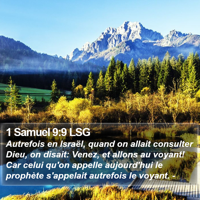 1 Samuel 9:9 LSG Bible Study