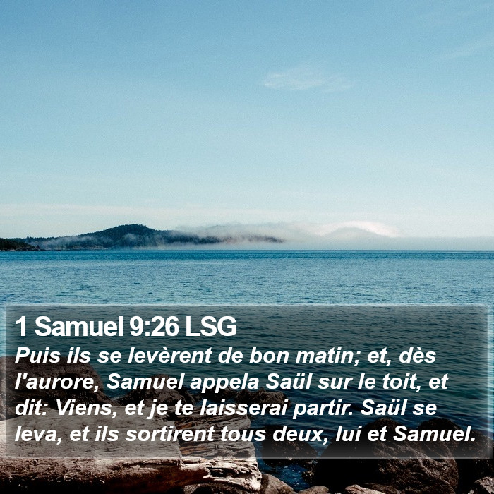 1 Samuel 9:26 LSG Bible Study