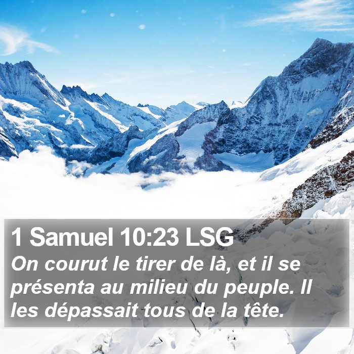 1 Samuel 10:23 LSG Bible Study