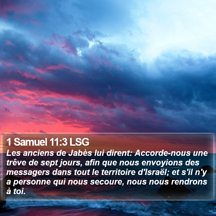 1 Samuel 11:3 LSG Bible Study