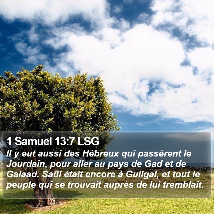 1 Samuel 13:7 LSG Bible Study