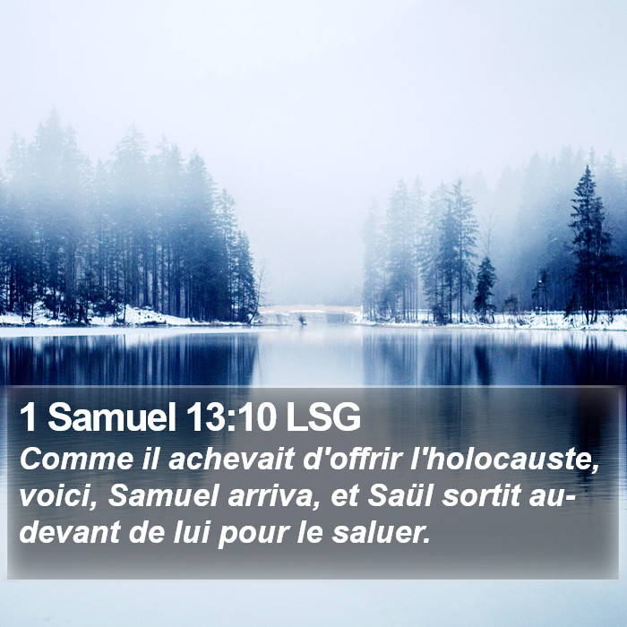 1 Samuel 13:10 LSG Bible Study