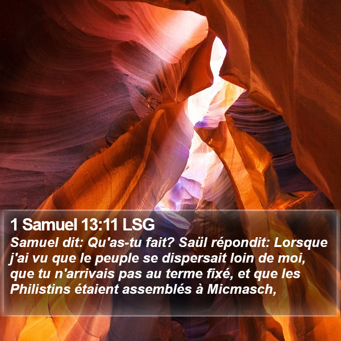 1 Samuel 13:11 LSG Bible Study