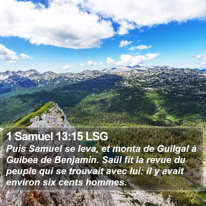 1 Samuel 13:15 LSG Bible Study