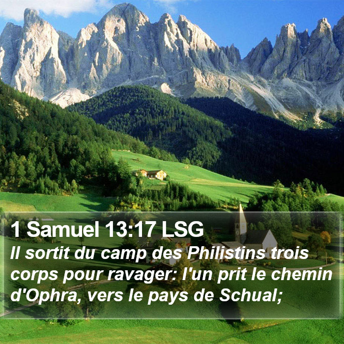 1 Samuel 13:17 LSG Bible Study