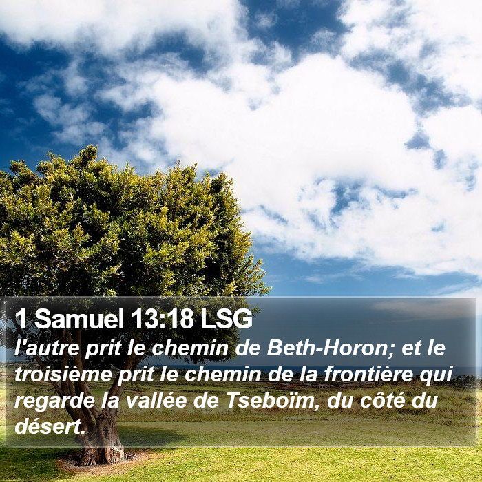 1 Samuel 13:18 LSG Bible Study