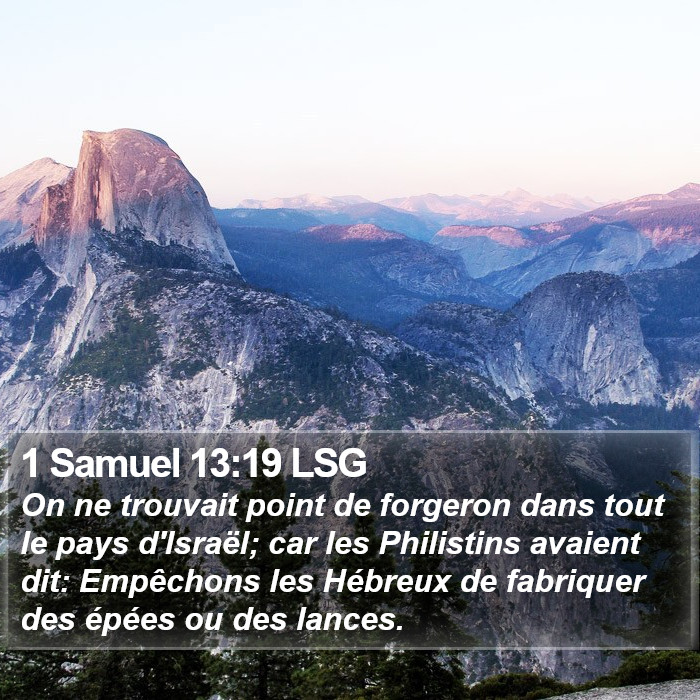 1 Samuel 13:19 LSG Bible Study