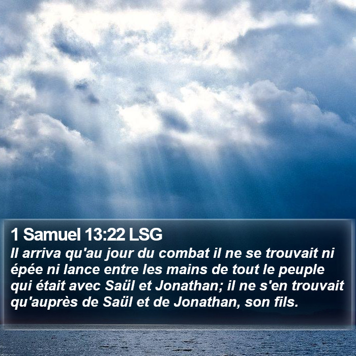 1 Samuel 13:22 LSG Bible Study