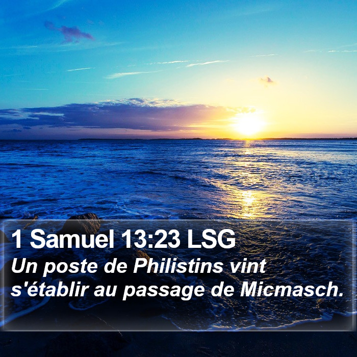 1 Samuel 13:23 LSG Bible Study