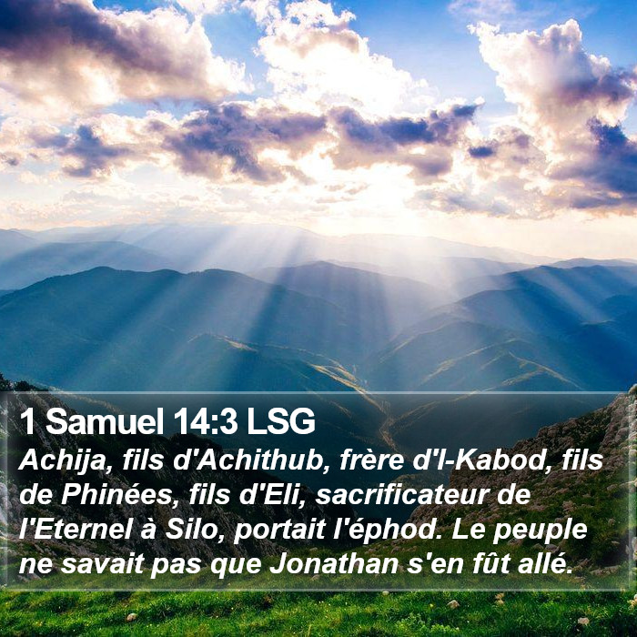 1 Samuel 14:3 LSG Bible Study