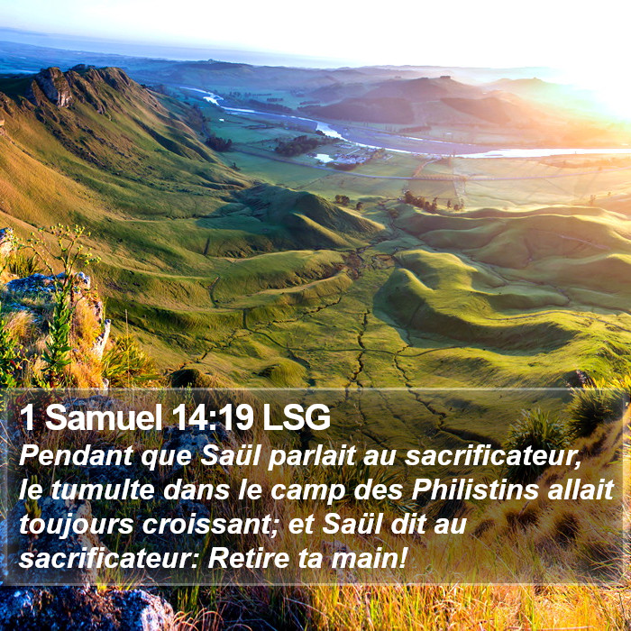 1 Samuel 14:19 LSG Bible Study