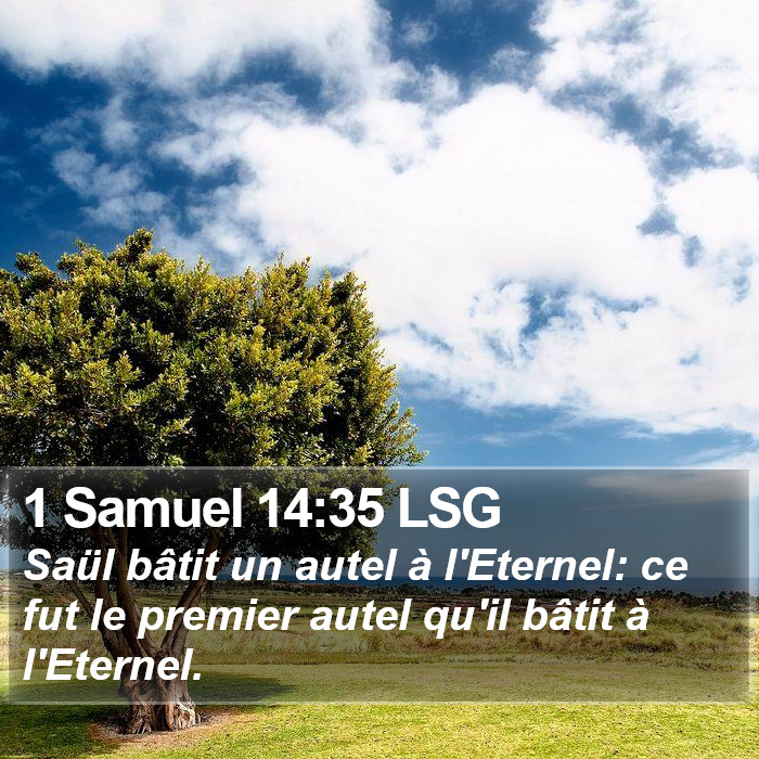 1 Samuel 14:35 LSG Bible Study