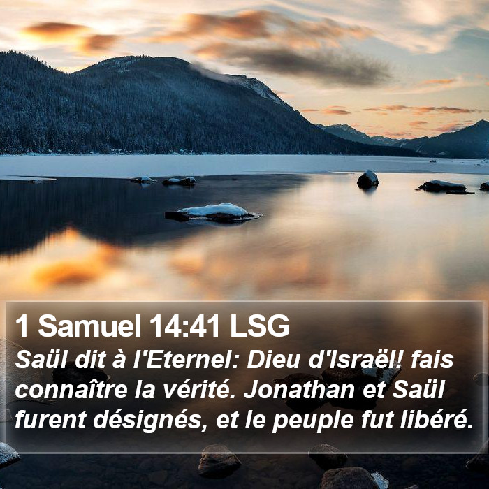 1 Samuel 14:41 LSG Bible Study