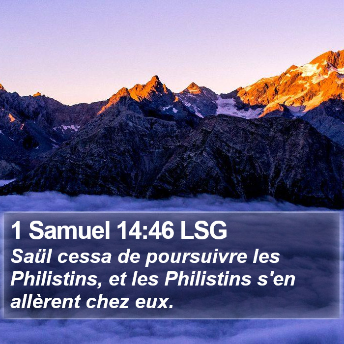 1 Samuel 14:46 LSG Bible Study