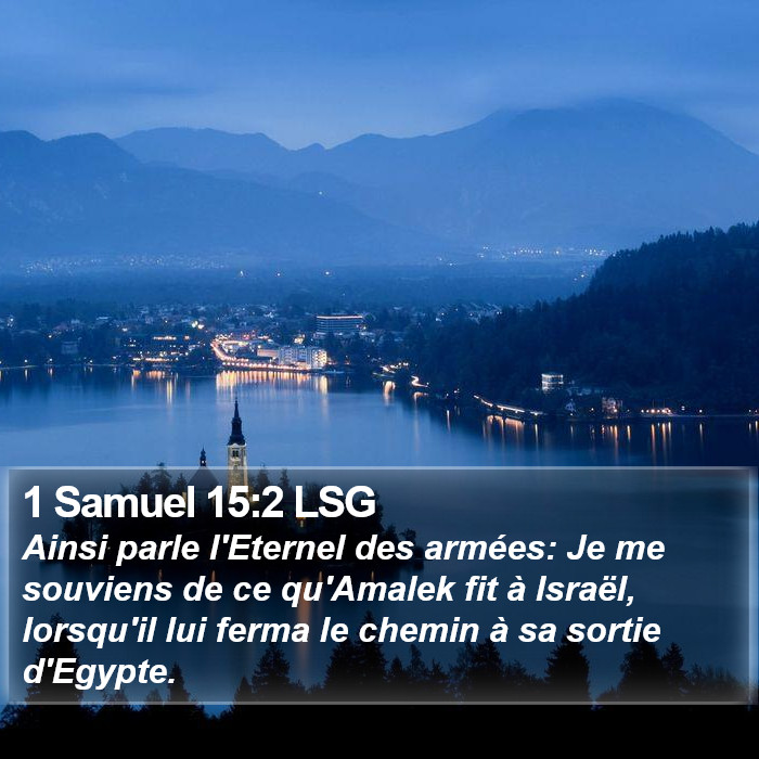 1 Samuel 15:2 LSG Bible Study