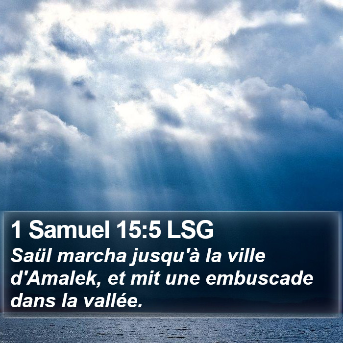 1 Samuel 15:5 LSG Bible Study