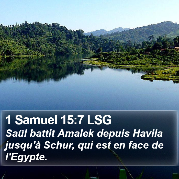 1 Samuel 15:7 LSG Bible Study