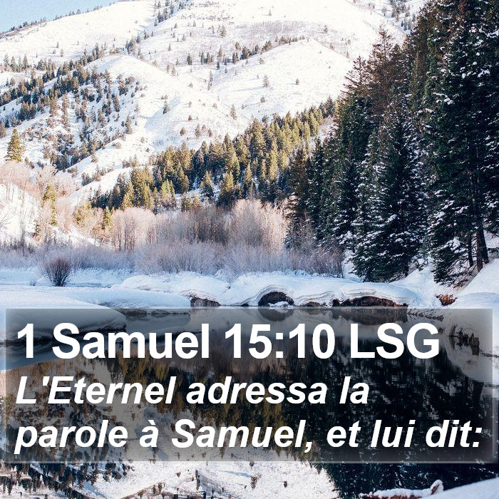 1 Samuel 15:10 LSG Bible Study