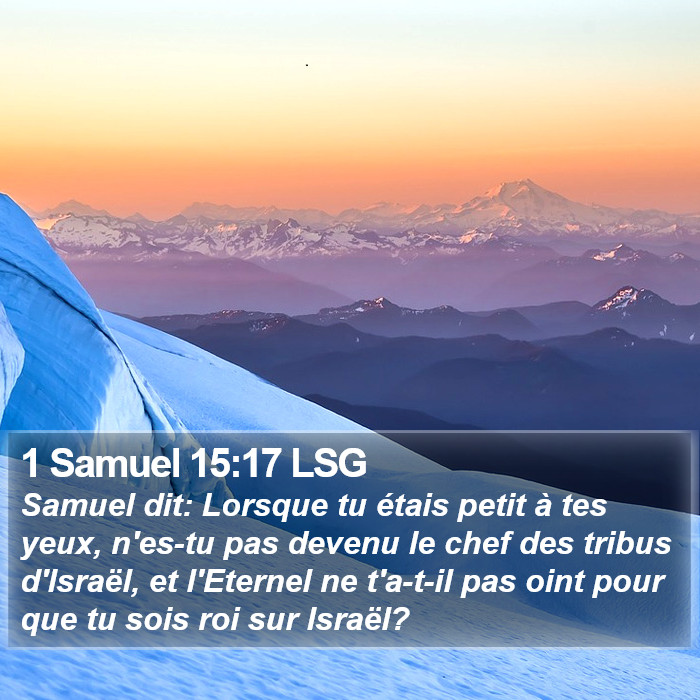 1 Samuel 15:17 LSG Bible Study