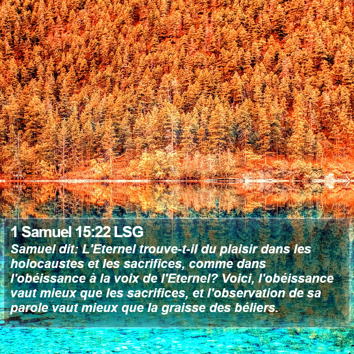 1 Samuel 15:22 LSG Bible Study