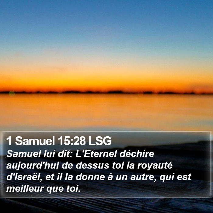 1 Samuel 15:28 LSG Bible Study