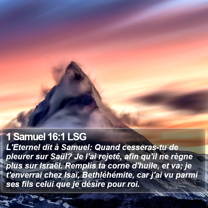 1 Samuel 16:1 LSG Bible Study