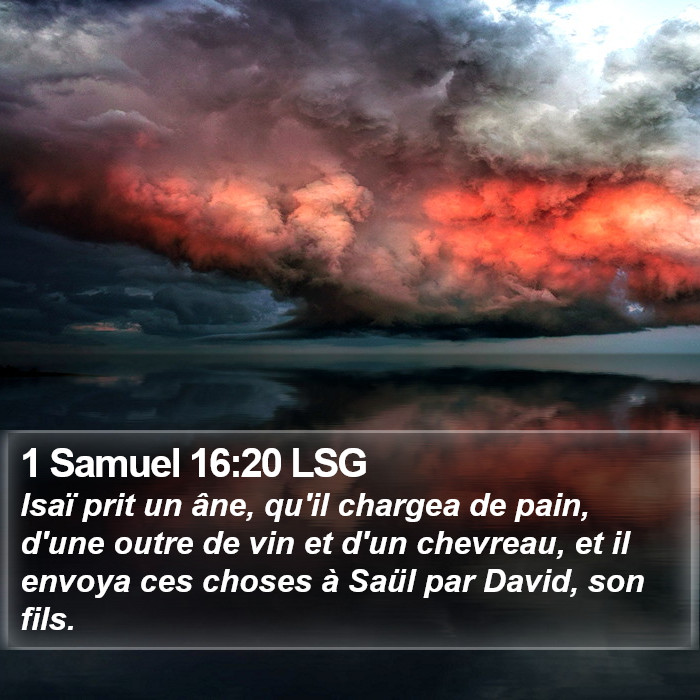 1 Samuel 16:20 LSG Bible Study