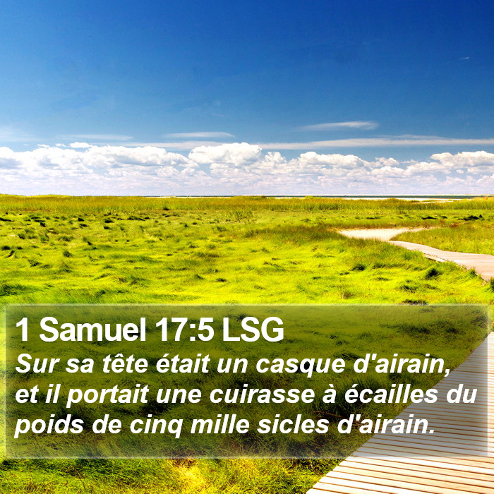1 Samuel 17:5 LSG Bible Study