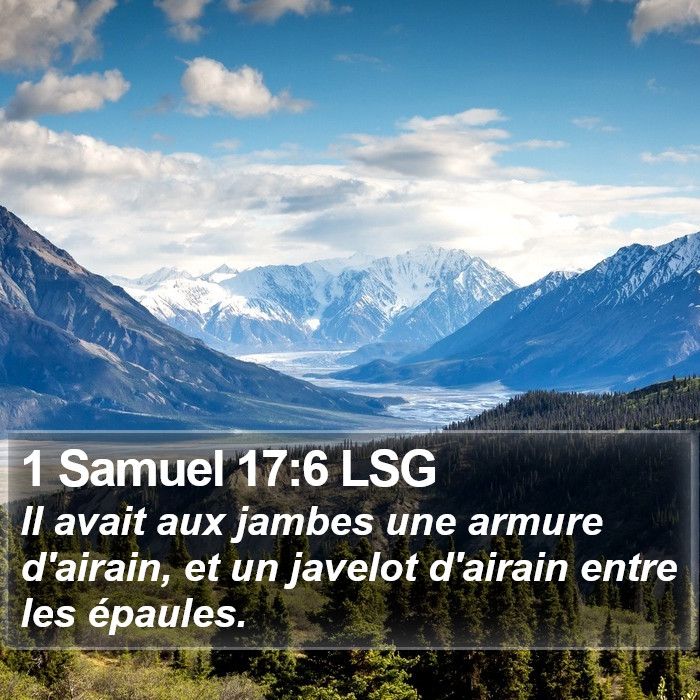 1 Samuel 17:6 LSG Bible Study