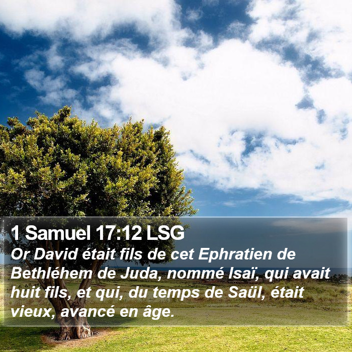 1 Samuel 17:12 LSG Bible Study