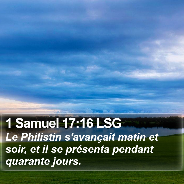 1 Samuel 17:16 LSG Bible Study